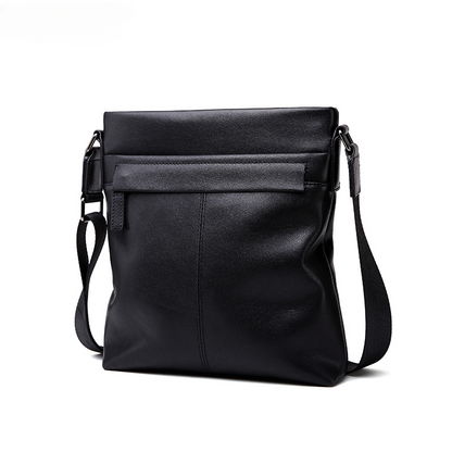 Men's Shoulder Bag Genuine Cow Leather Business Casual Korean Fashion Crossbody Bag for Men 