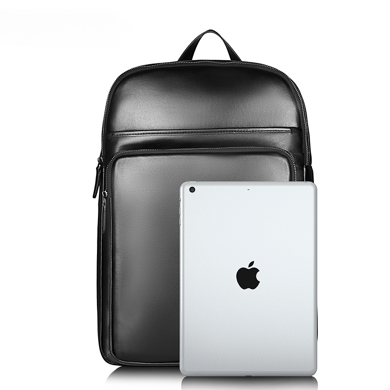 Men's backpack genuine cowhide leather high quality Korean casual sports backpack 