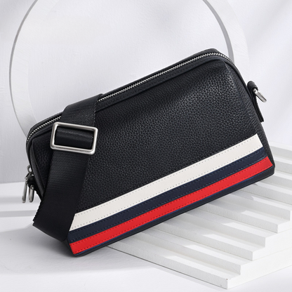 Men's Shoulder Bag Made of Cowhide Genuine Leather Large Capacity Business Casual Fashion Crossbody Bag 