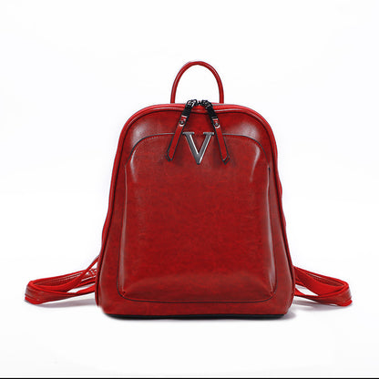Genuine leather ladies bag shoulder bag fashion elegant multifunctional rucksack