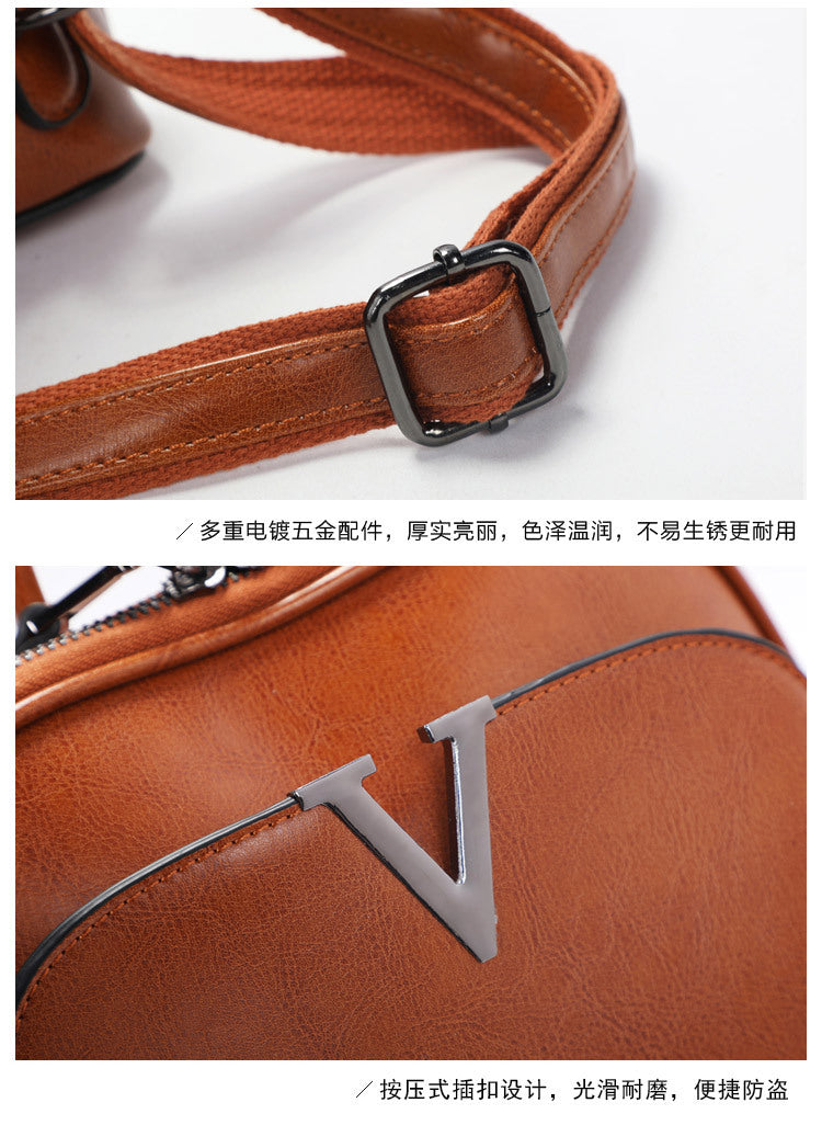 Genuine leather ladies bag shoulder bag fashion elegant multifunctional rucksack