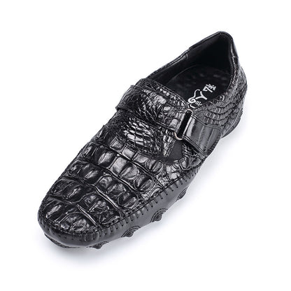 Crocodile leather genuine leather men's leather shoes moccasins men's business casual shoes 