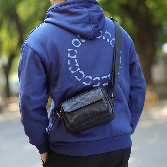 Men's Shoulder Bag Made of Genuine Cowhide Leather Casual Fashion Men's Crossbody Bag 