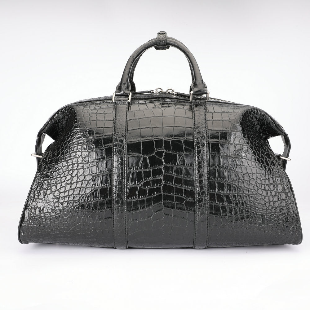 Crocodile Belly Skin Unisex Genuine Leather Travel Bag Luxury Travel Business Luggage Bag Super Large Capacity Handbag Handbag 