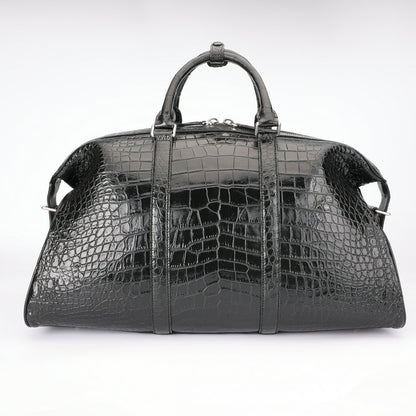 Crocodile Belly Skin Unisex Genuine Leather Travel Bag Luxury Travel Business Luggage Bag Super Large Capacity Handbag Handbag 