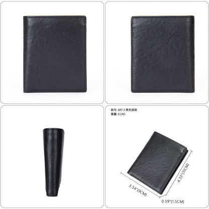 Men's long wallet, tanned leather, high quality coin purse, birthday gift, wallet for men 