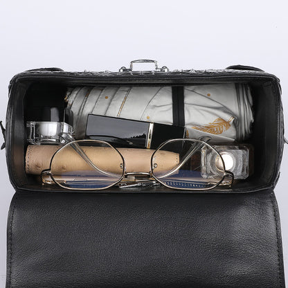 Genuine leather handbag made of Siamese crocodile skin Stylish shoulder bag Crossbody bag