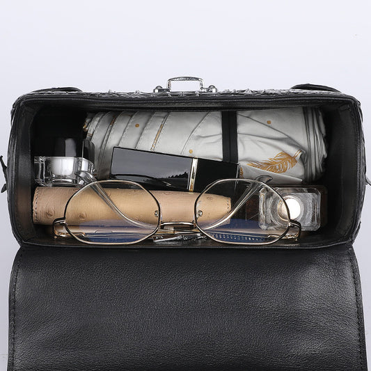 Genuine leather handbag made of Siamese crocodile skin Stylish shoulder bag Crossbody bag