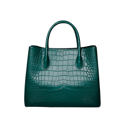 Crocodile skin women's bag genuine leather bag fashion trends women's bag large capacity handbag