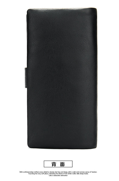 Men's Wallet RFID Coin Card Holder Retro Large Capacity Clutch Bag Men's Wallet 