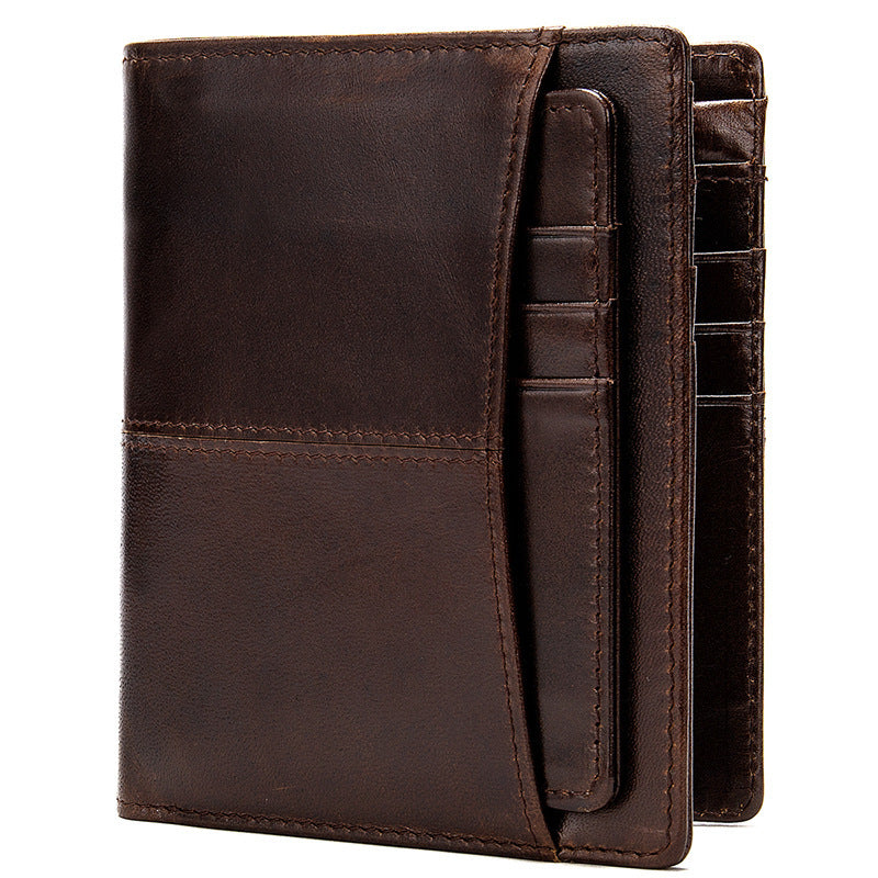 Men's Wallet Cow Leather Genuine Leather Separable Men's Wallet Card Bag 