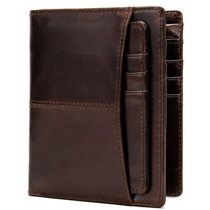 Men's Wallet Cow Leather Genuine Leather Separable Men's Wallet Card Bag 