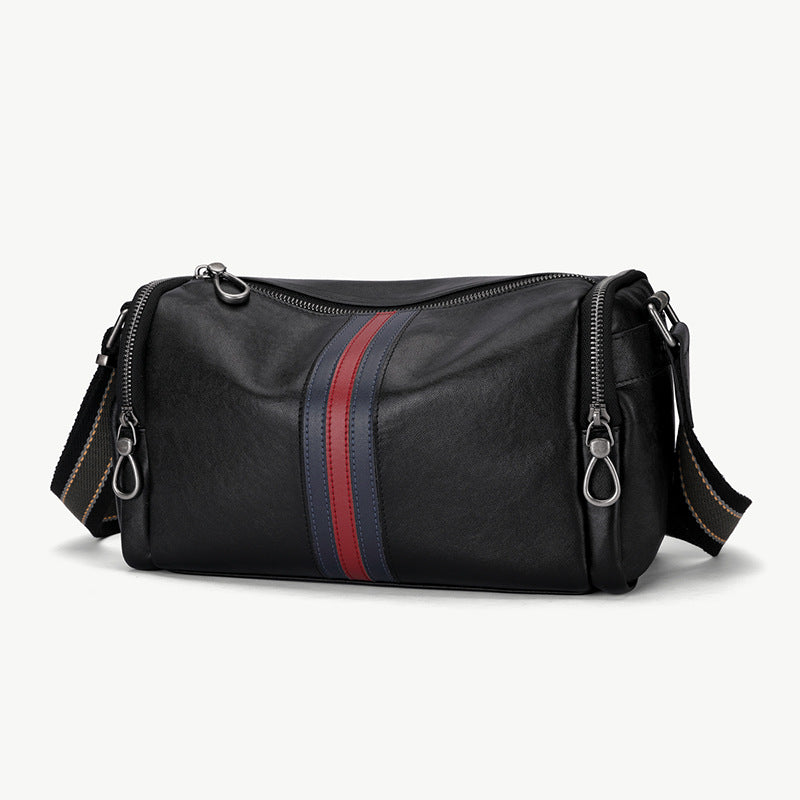 Men's Crossbody Bag Made of Genuine Cowhide Leather Fashion Casual Commuting Men's Shoulder Bag 
