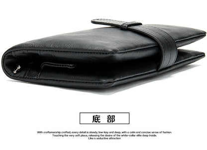 Men's Wallet RFID Coin Card Holder Retro Large Capacity Clutch Bag Men's Wallet 