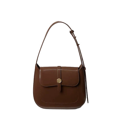 Luxury Retro Square Bag Shoulder Bag Ladies Genuine Leather Crossbody Bag Underarm Bag