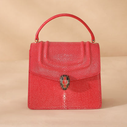 stingray leather bag trend casual ladies bag genuine leather shoulder bag handbag kelly bag