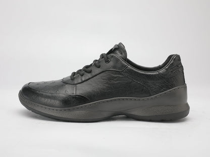 Ostrich skin genuine leather men's shoes rubber sole fashion business sports casual shoes men shoes 