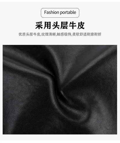 Men's Shoulder Bag Cowhide Genuine Leather Fashion Casual Commuting Crossbody Bag for Men 