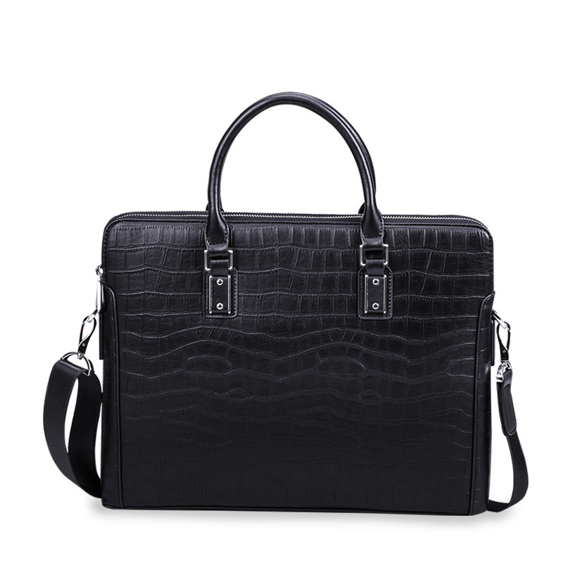 Men's Handbag Fashion Shoulder Bag Genuine Cowhide Leather Computer Bag Business Large Capacity Crossbody Briefcase 