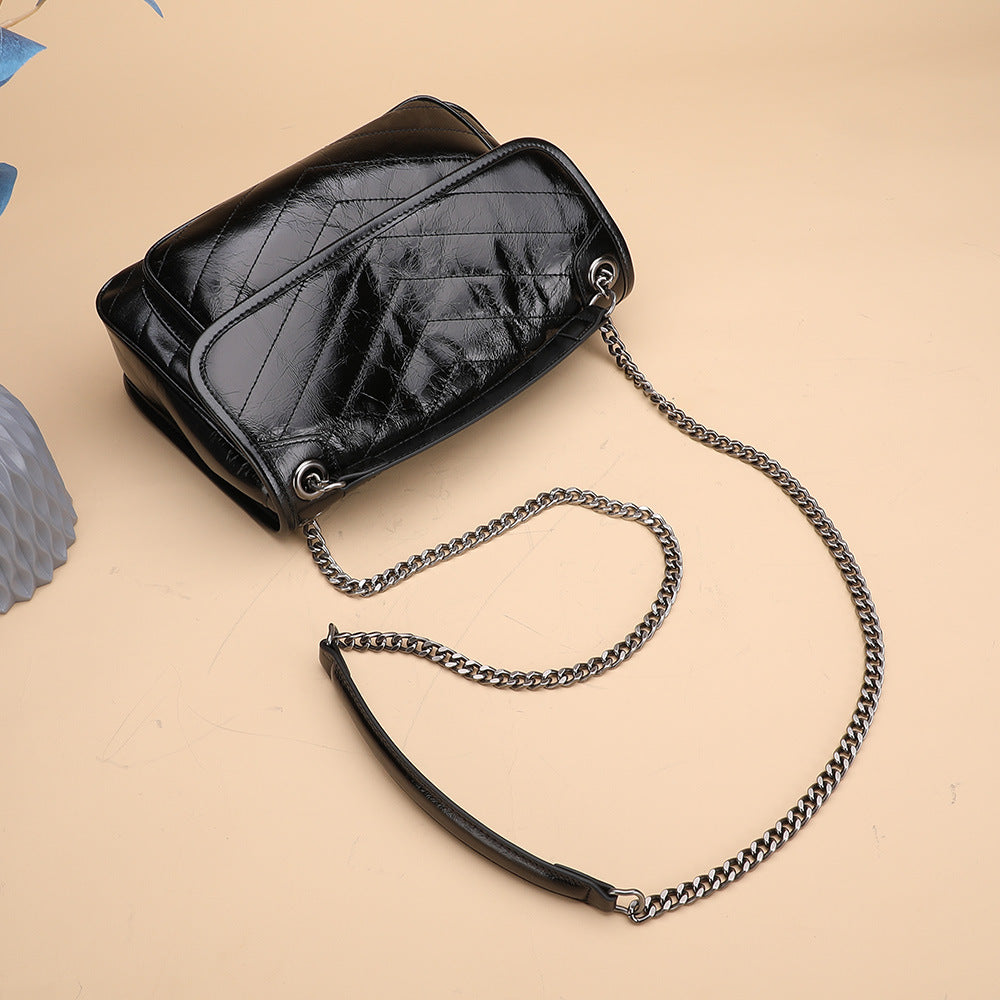 Women's Crossbody Bag Shoulder Bag Cowhide Gyukawa Chain Bag Messenger Bag Ryukou