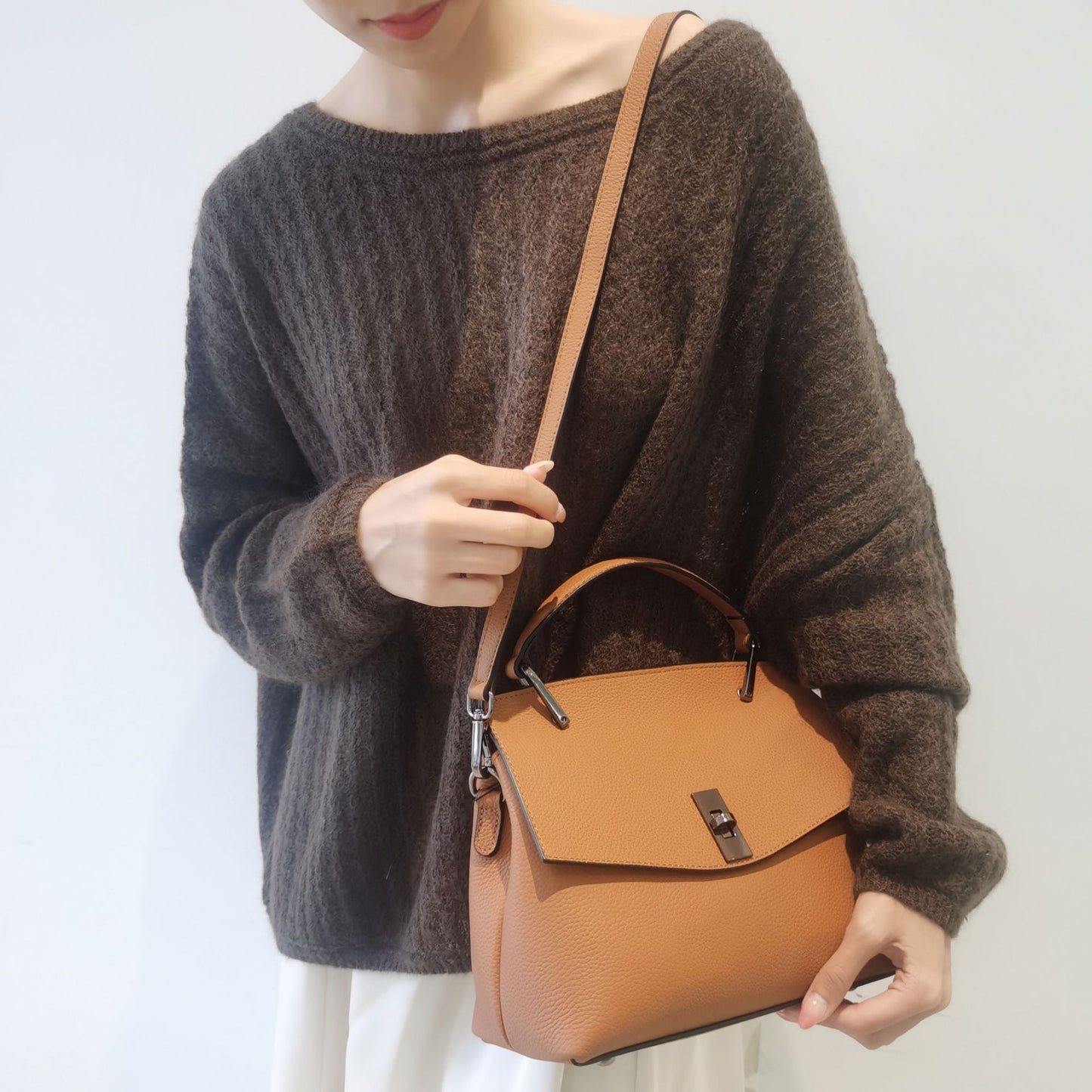 One Shoulder Crossbody Bag Handbag Stylish Genuine Leather Women's Bag Shoulder Bag