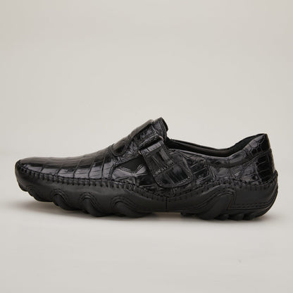 New Crocodile Belly Skin Men's Shoes Genuine Leather Moccasins Men's Leather Shoes 