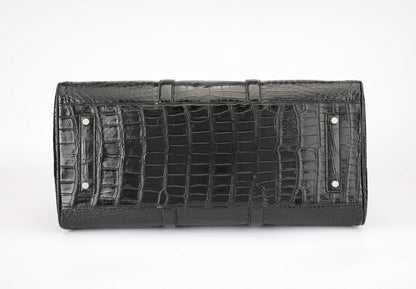 Crocodile Belly Skin Unisex Genuine Leather Travel Bag Luxury Travel Business Luggage Bag Super Large Capacity Handbag Handbag 