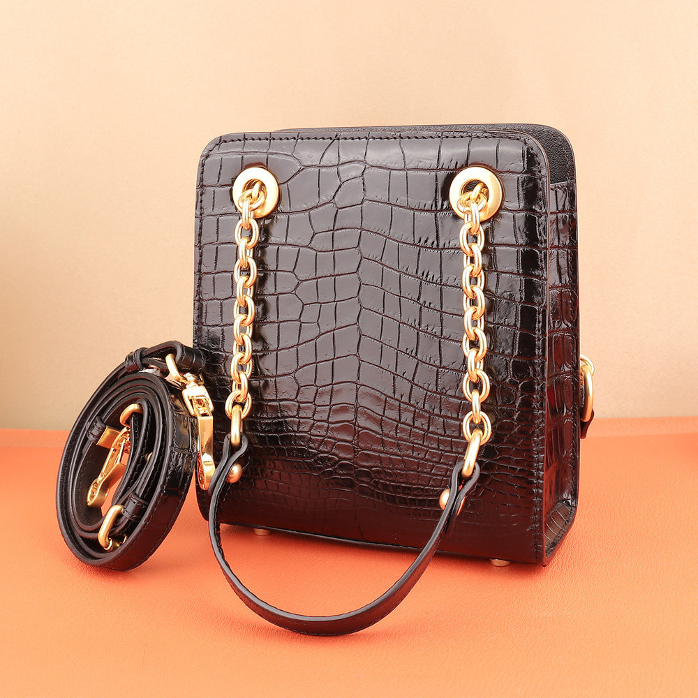 Genuine leather bag ladies casual crossbody bag fashion shoulder bag that goes with everything