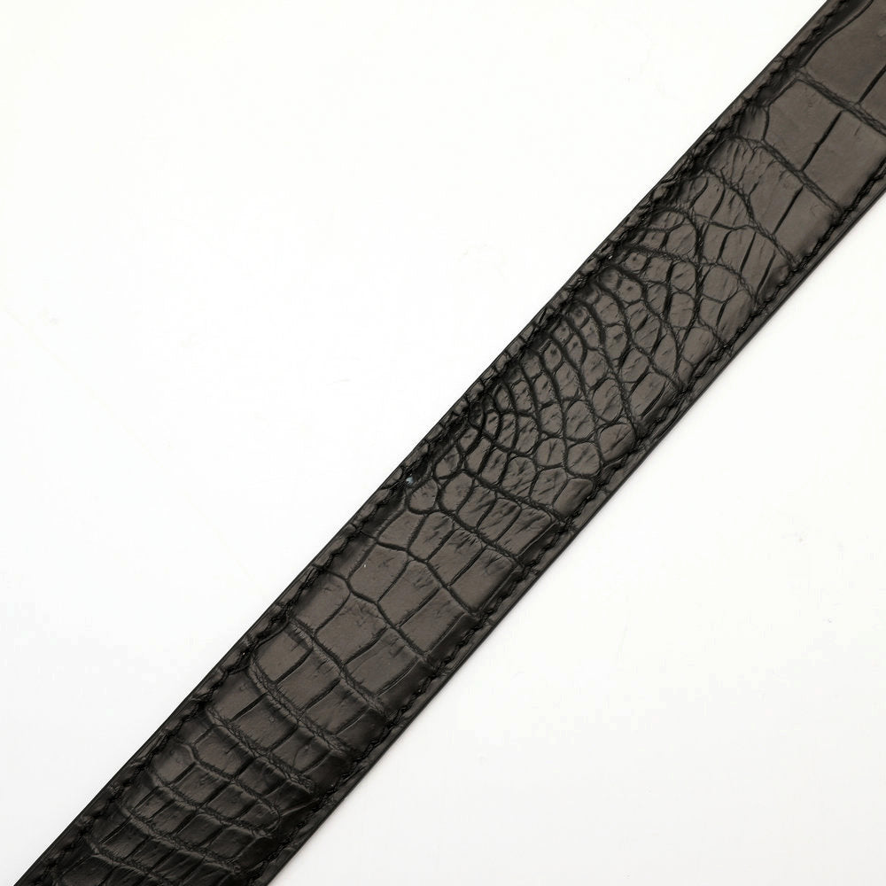 Crocodile Belly Skin Genuine Leather Men's Belt No Pieces Width 3.4cm High Quality Belt 