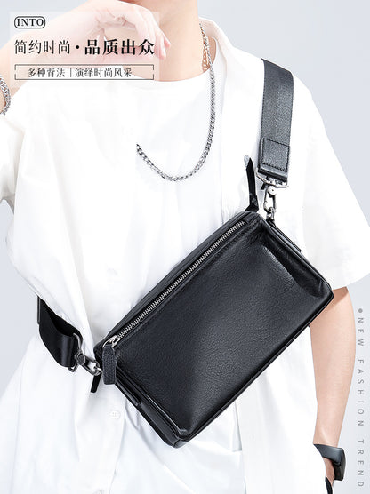 Men's Shoulder Bag Made of Genuine Cowhide Leather High Quality Men's Crossbody Bag Handbag 