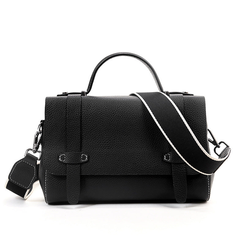 Women's Handbag Shoulder Bag Alternative Shoulder Bag Large Capacity Bag Genuine Leather String Tape