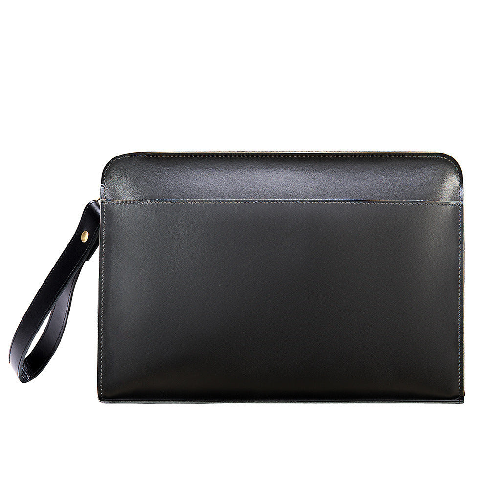 Men's Clutch Bag Cow Leather Crazy Horse Vintage Men's Handbag 