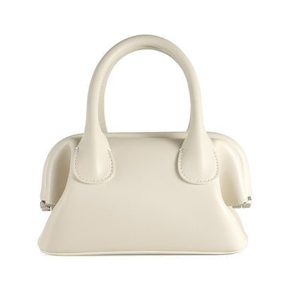Genuine leather women's bag A stylish clip bag with a shoulder bag that goes with anything