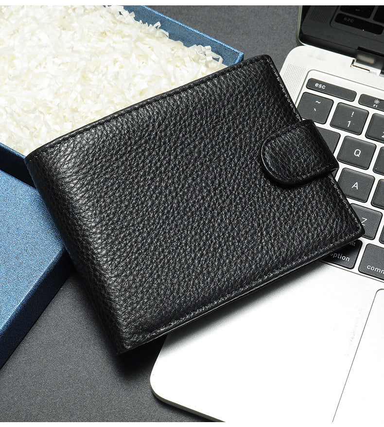Men's wallet cowhide simple high quality wallet for men 