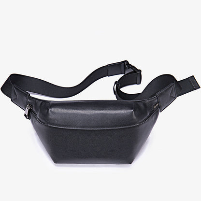 Men's bust bag Genuine cowhide leather casual sports crossbody bag for men Shoulder bag 