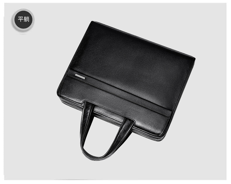Men's handbag genuine cowhide leather computer bag business briefcase 