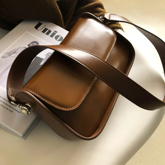 Genuine Leather Women Bag Crossbody Bag Women Retro Shoulder Bag Crossbody Bag Goes with Anything