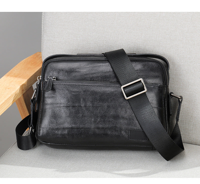 Men's shoulder bag, genuine cowhide leather, business commuting handbag, handbag, crossbody bag for men 