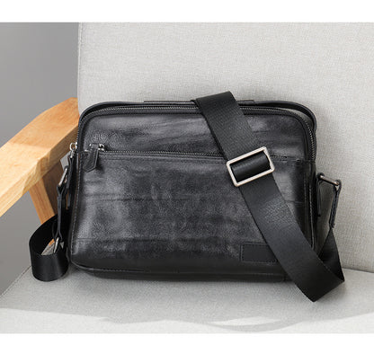 Men's shoulder bag, genuine cowhide leather, business commuting handbag, handbag, crossbody bag for men 
