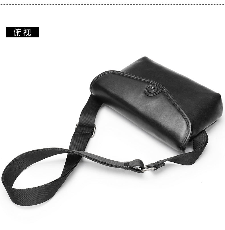 Men's Shoulder Bag Made of Cowskin Genuine Leather High Quality Waterproof Fashion Men Crossbody Bag 
