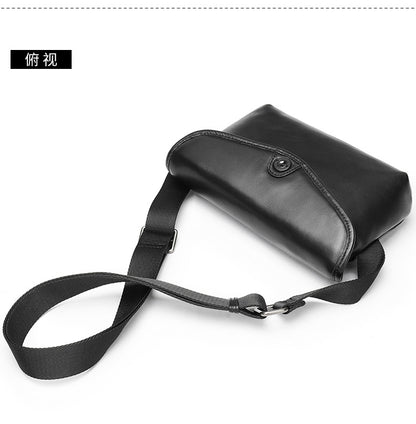 Men's Shoulder Bag Made of Cowskin Genuine Leather High Quality Waterproof Fashion Men Crossbody Bag 