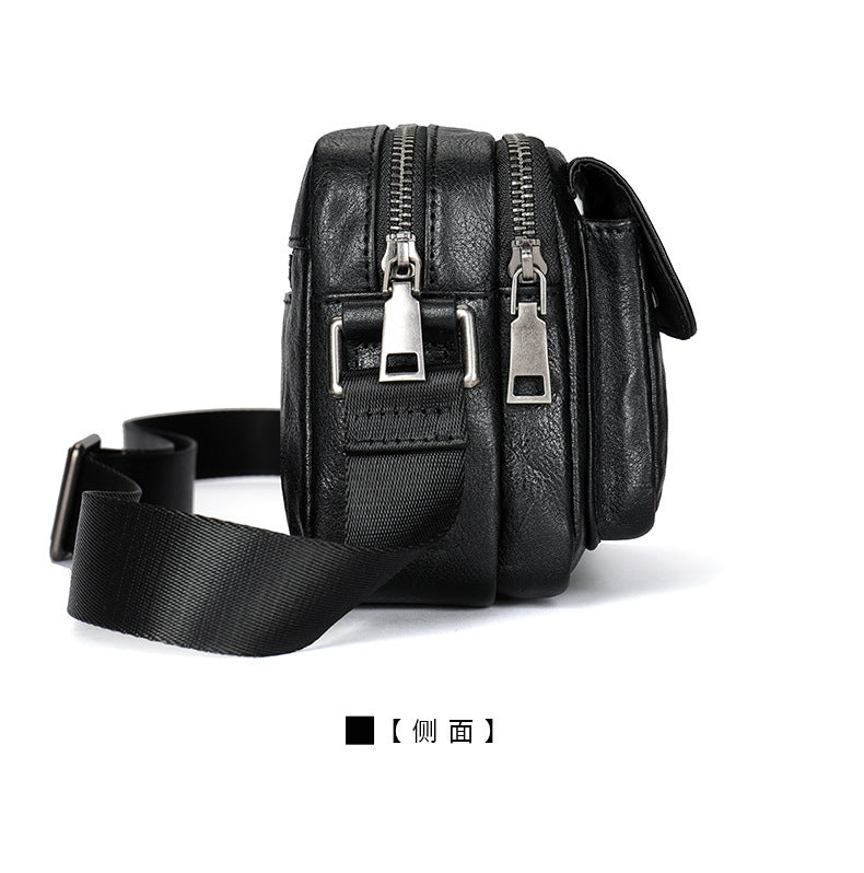 Men's Shoulder Bag Made of Genuine Cowhide Leather Casual Fashion Men's Crossbody Bag 