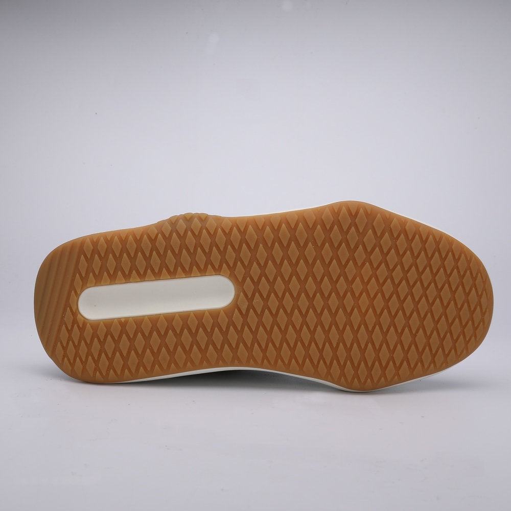 Men's Crocodile Belly Skin Casual Shoes, Genuine Leather, Fashion, Thick Sole, Anti-Slip Sneakers, Men's Sports Shoes 
