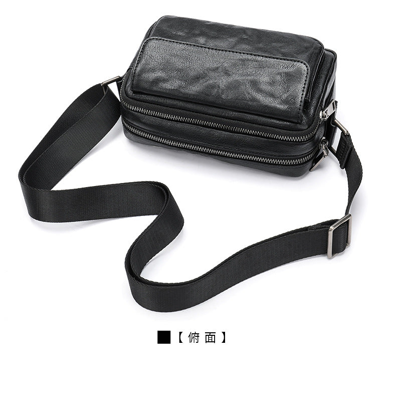 Men's Shoulder Bag Made of Genuine Cowhide Leather Casual Fashion Men's Crossbody Bag 