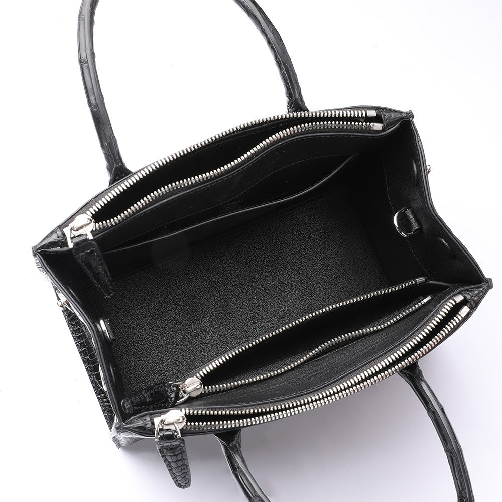 Women's Shoulder Bag Siamese Crocodile Skin Handbag 2way Bag Crossbody Bag Ryukou 