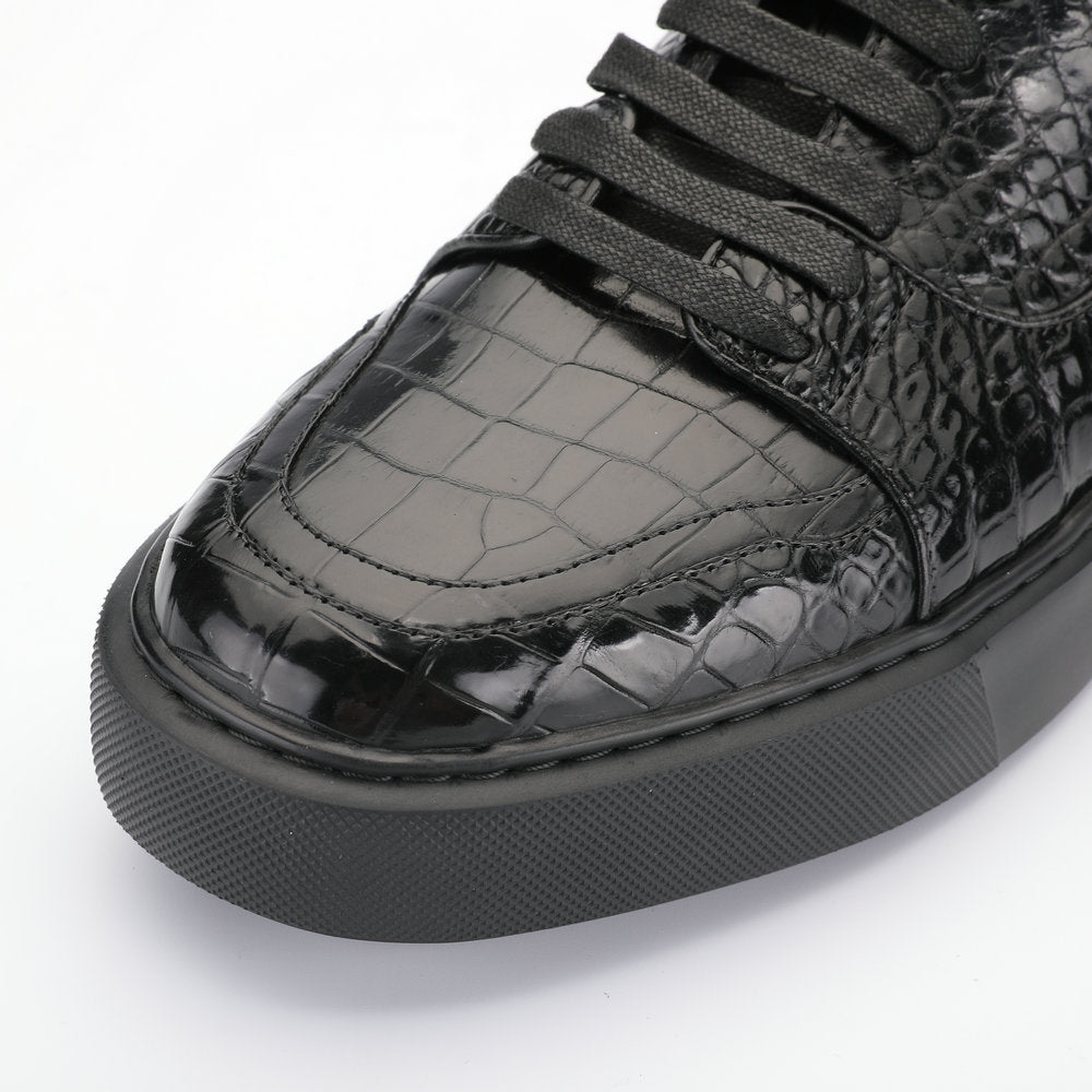 Autumn/Winter New Crocodile Belly Skin Men's Casual Shoes Genuine Leather Leather Shoes Fashion Business Shoes 