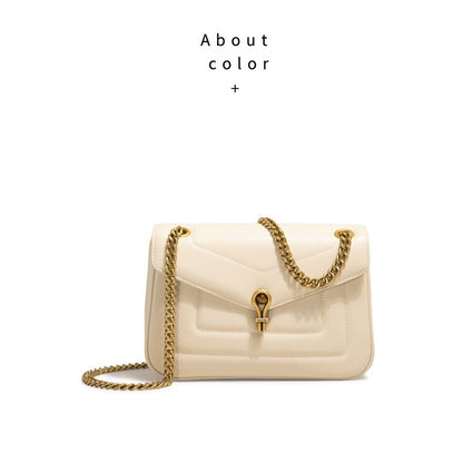 Women's shoulder bag Genuine leather chain bag Cowhide crossbody bag Luxury underarm bag