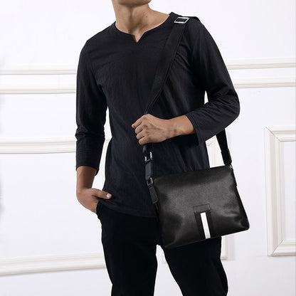 Men's Shoulder Bag Made of Genuine Cowhide Leather High Quality Casual Crossbody Bag 