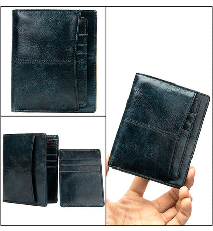 Men's Wallet Cow Leather Genuine Leather Separable Men's Wallet Card Bag 