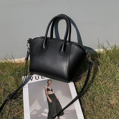 Women's Handbag Temperament Cowhide Large Capacity Commuting Shoulder Bag Crossbody Bag Simple Goes with Anything